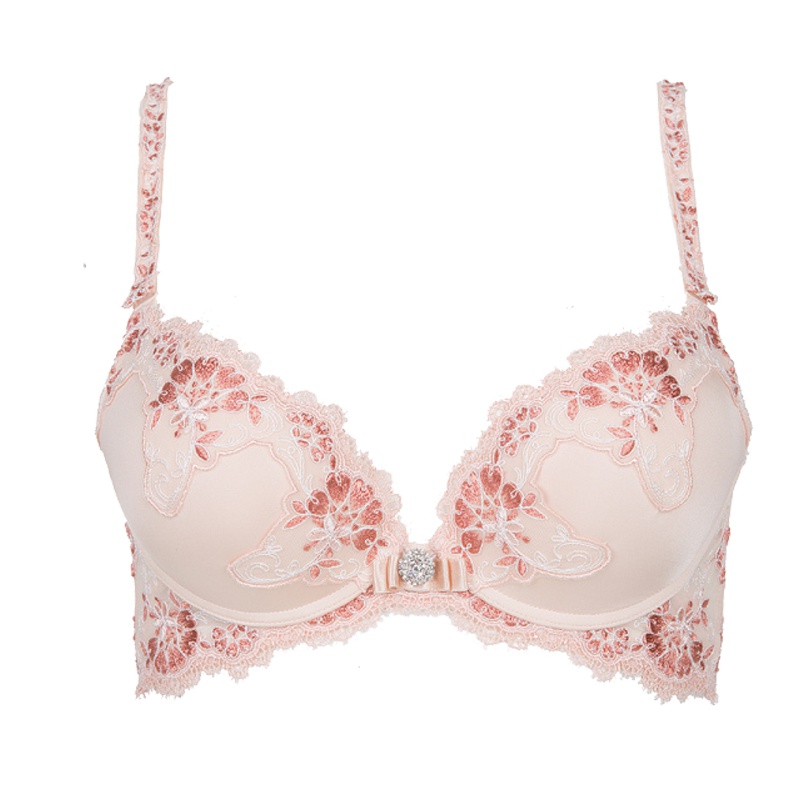 古今上薄下厚脱卸性感蕾丝上托舒适聚拢美背文胸罩内衣女 0D898