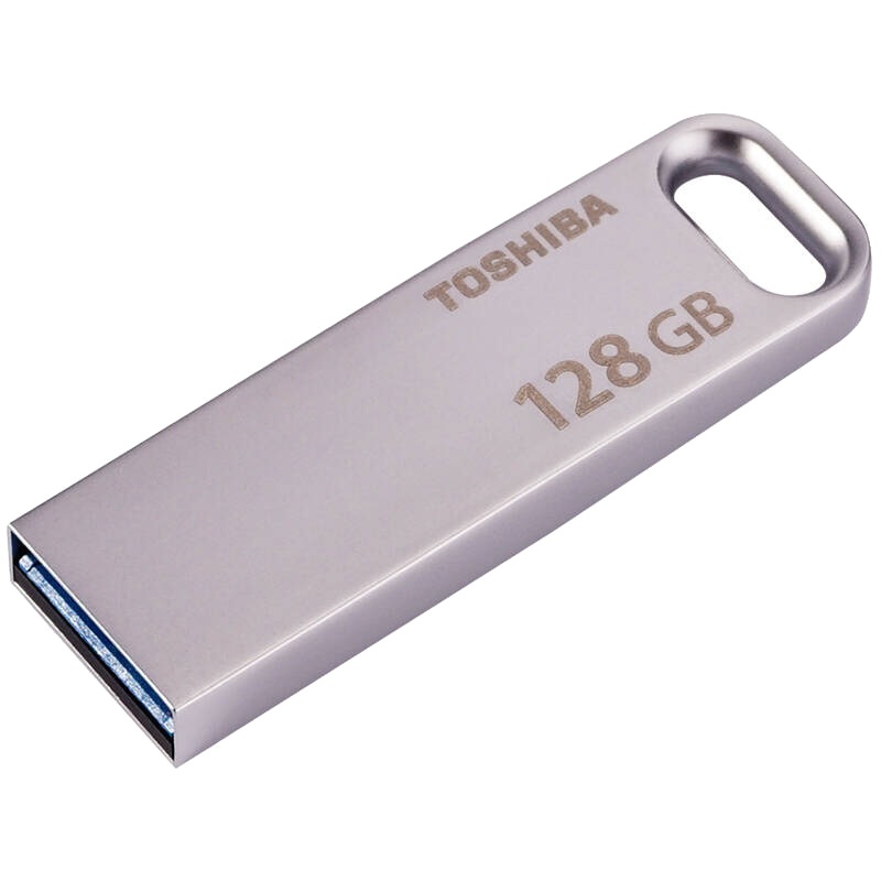 【免邮】东芝（TOSHIBA） 128GB 银色U盘 随闪U363 金属高速USB3.0优盘 读速120MB/s