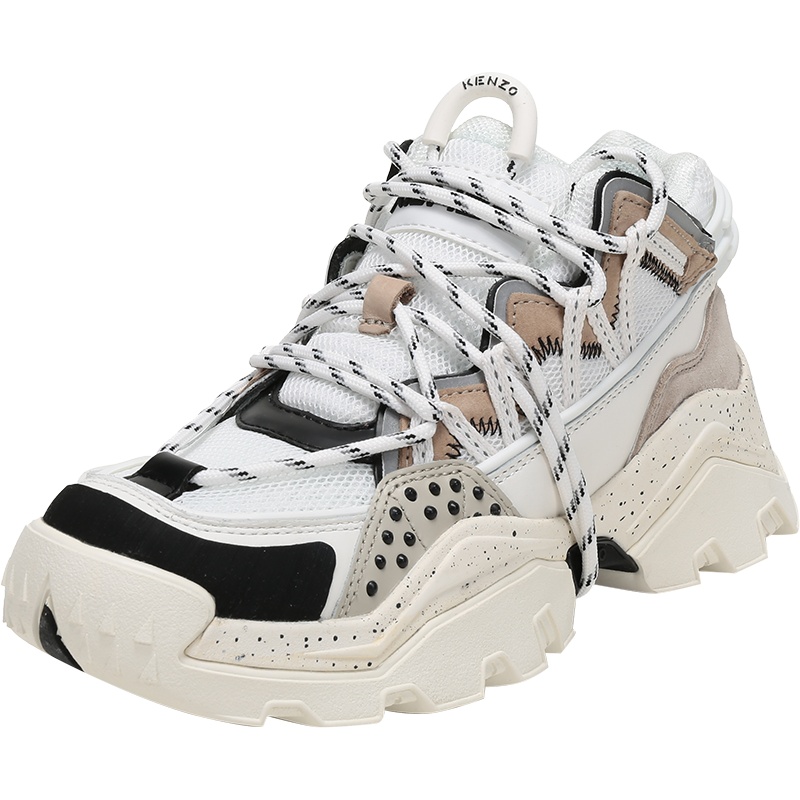 KENZO 高田贤三 女士 织物配皮系带休闲鞋运动鞋 FA6 2SN300 L69
