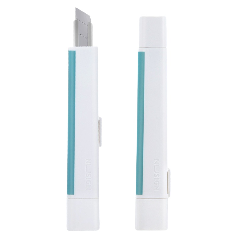 得力 便携美工刀 浅蓝 NS061