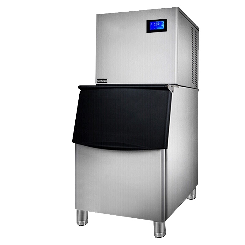 乐创 商用制冰机方块冰块机自动奶茶店酒吧KTV 200KG制冰机12*13格