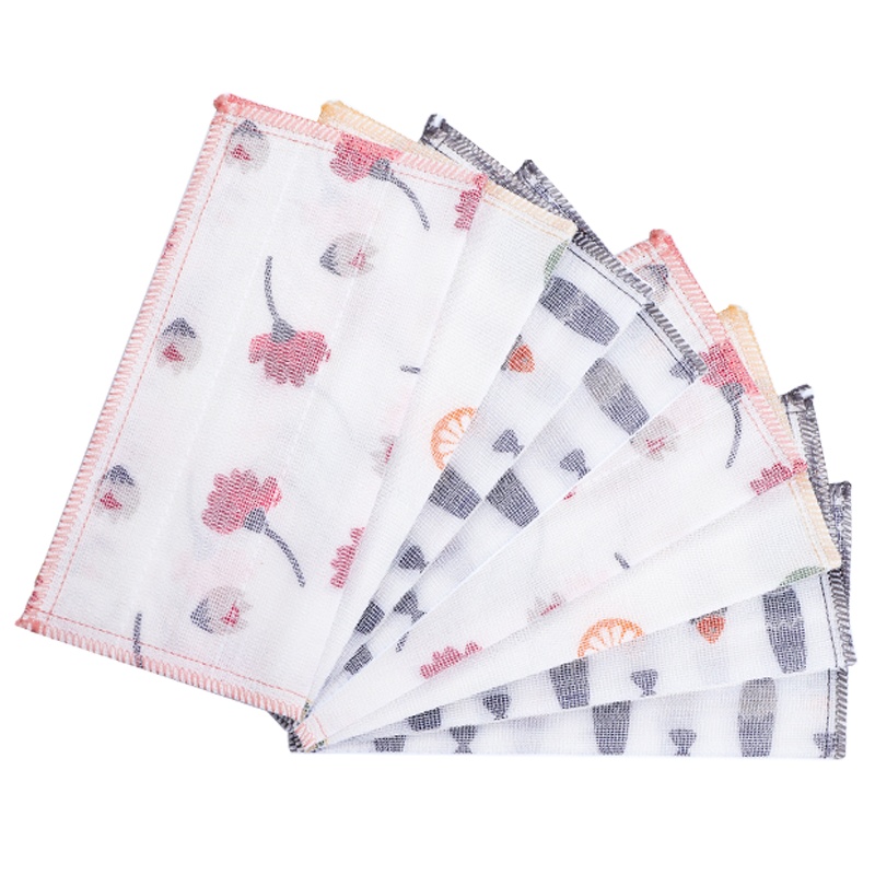 禧天龙洗碗抹布厨房不易沾油加厚家用洗碗巾吸水百洁布清洁巾4片装