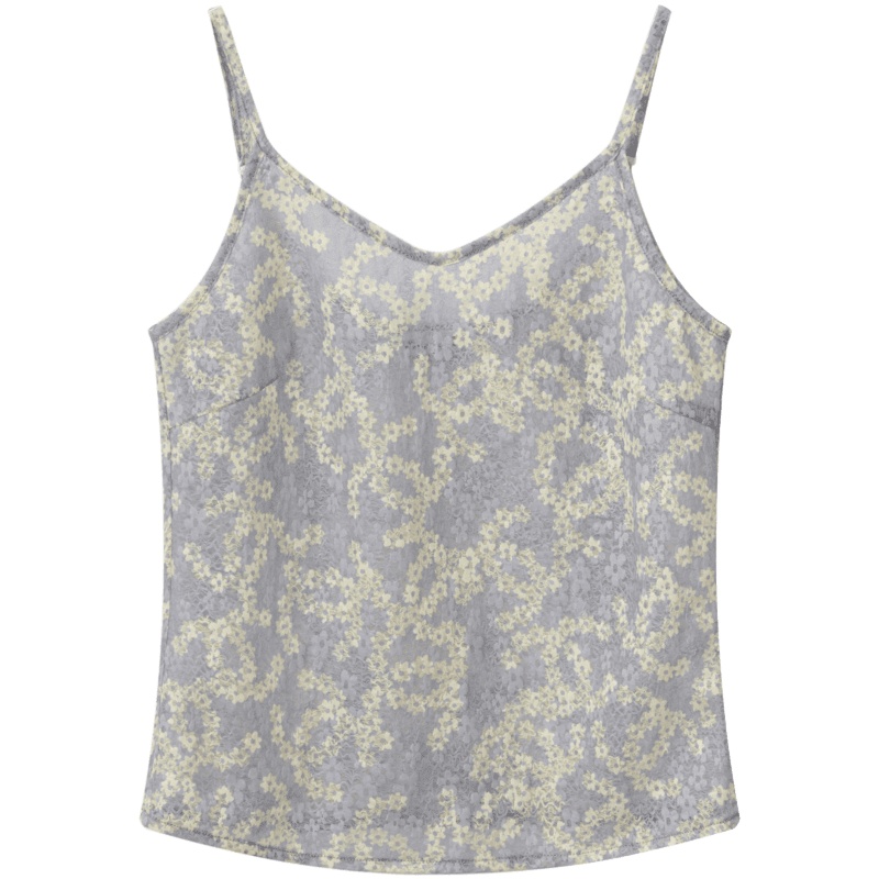 OtherMix小花吊带背心2021年新款设计感小众外穿潮春季法式上衣女