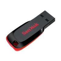 闪迪(Sandisk)64GB U盘 酷刃 CZ50 USB2.0 黑红色