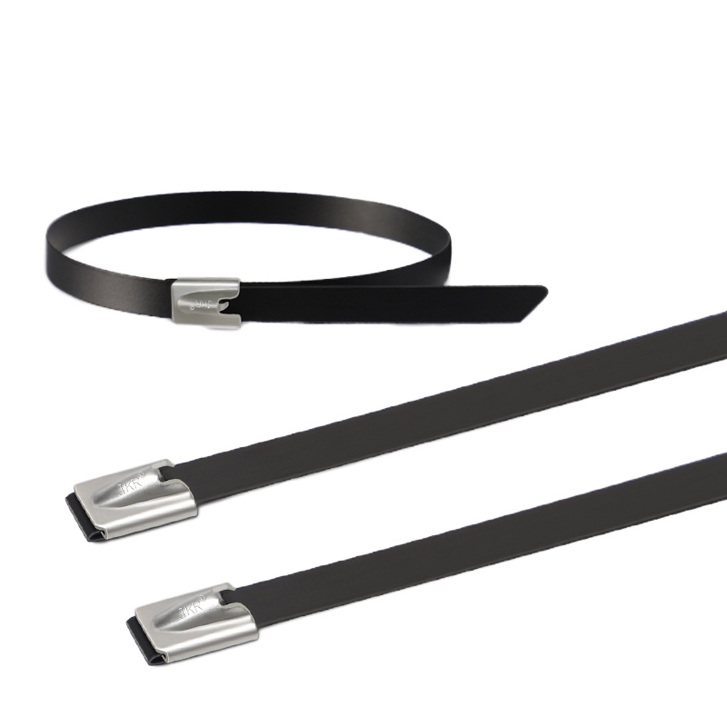 双箭包塑不锈钢扎带5*380mm100根/包 1包