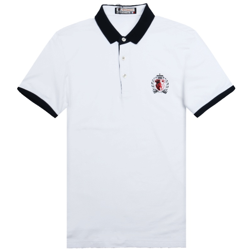 男装短袖t恤潮流修身有领上衣青年纯色商务保罗衫男士夏季POLO衫