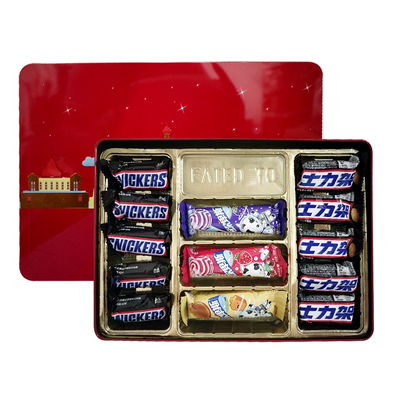 德芙(DOVE)士力架巧克力10条+棒棒糖3根组合礼盒装送礼