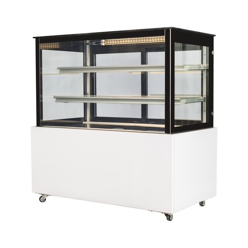 品能达蛋糕柜冷藏展示柜商用保鲜柜水果熟食甜品冰柜风冷台立式 0.9米圆弧/直角烤漆款(黑/白)