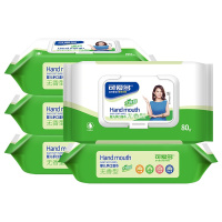 可爱多木糖醇手口湿巾80片盖装湿巾无香型80抽*160