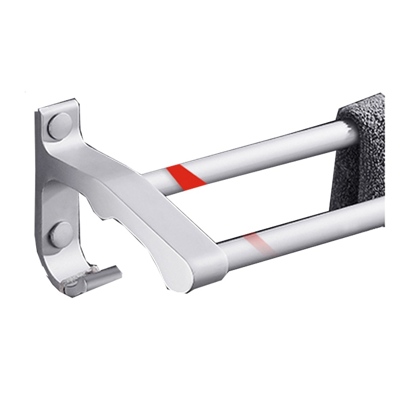 沐唯(muvi)加 厚毛 巾 架(太空铝 浴巾架 卫生间免打孔 浴室置物架)