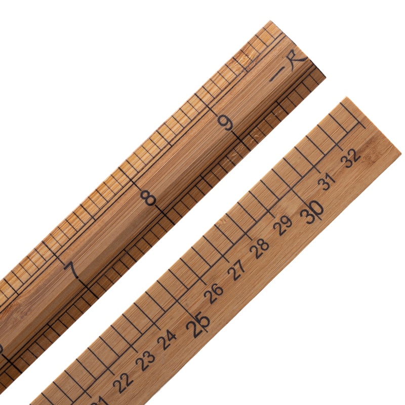 截测量衣服尺子服装裁缝工具木尺1米量衣尺30cm缝纫直尺市尺 优质机印款:33cm/一市尺