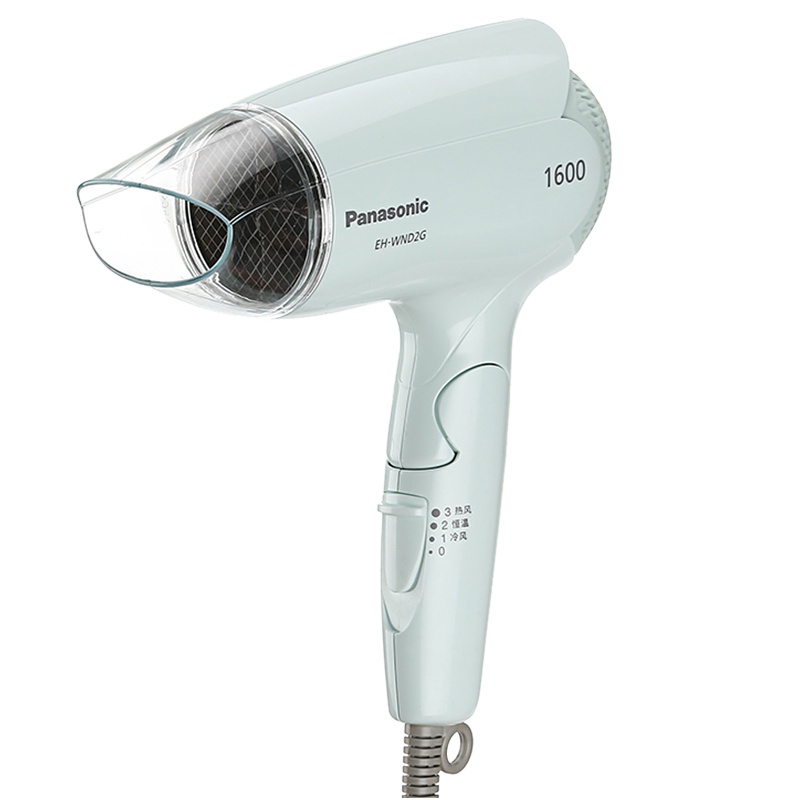 松下(Panasonic)电吹风家用大功率1600W迷你冷热风小型旅行便携式可折叠吹风机护发吹风筒EH-WND2G