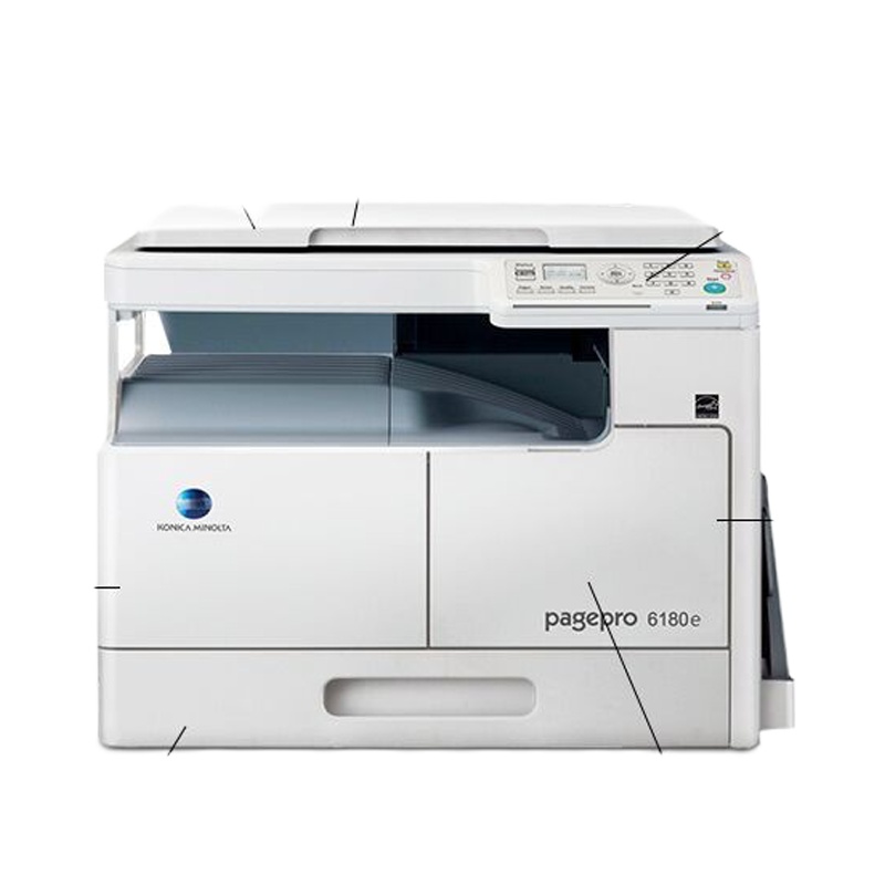 柯尼卡美能达 pp6180复印机a3黑白激光打印机一体机 官方标配