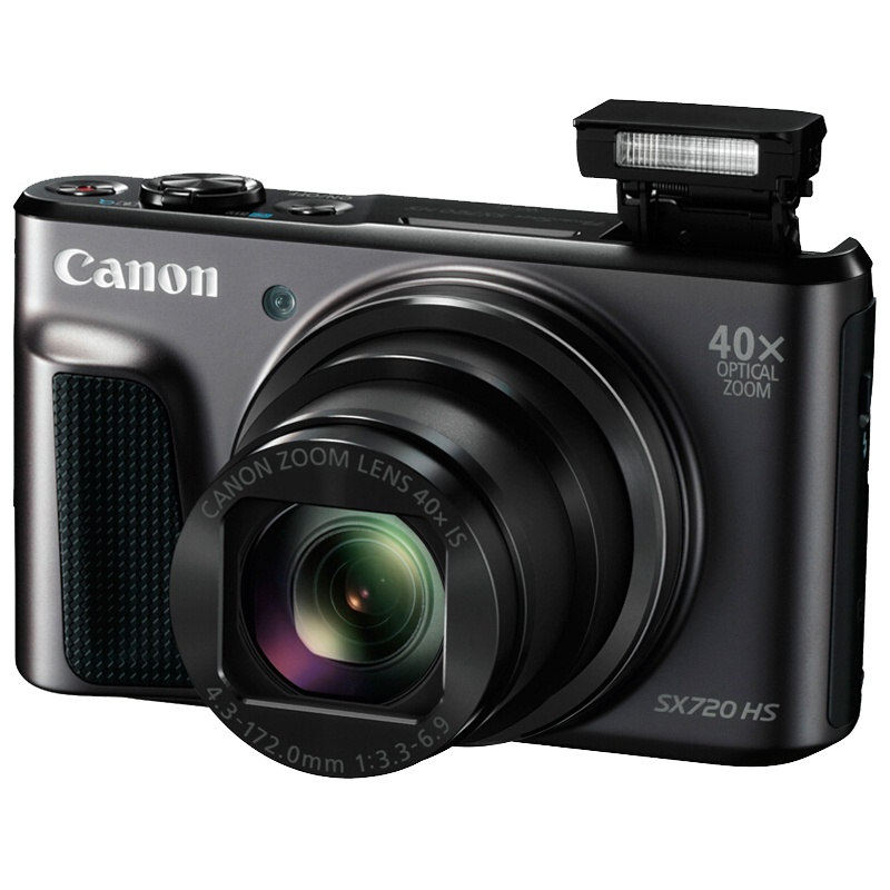 佳能(Canon) PowerShot SX720 HS 黑色 数码相机 约2030万像素 3英寸屏