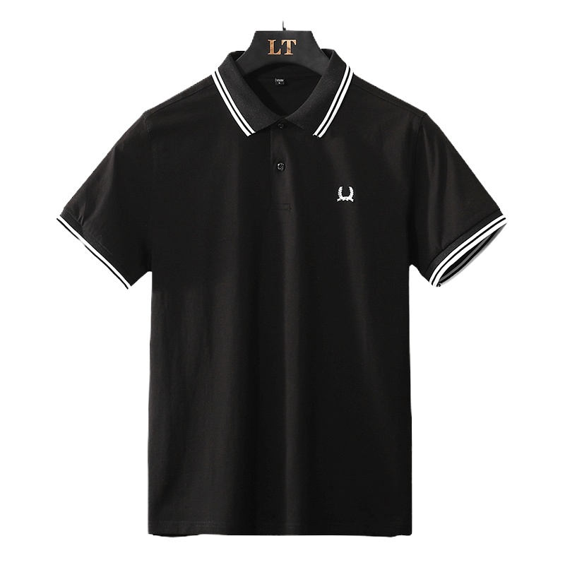 吉普战车2021年夏季新款商务休闲男士短袖Polo衫男装中青年棉质弹力时尚绣花翻领t恤男士体恤JIPUZHANCHE