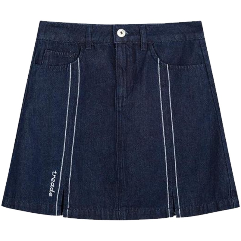 【热卖】牛仔半身裙2019春季新款一步裙a字包臀裙没有安全裤的短裙子女60006287