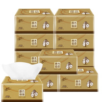 中锐智采 清风抽纸 原木纯品金装系列 3层120抽软抽纸巾*10包 单包价格