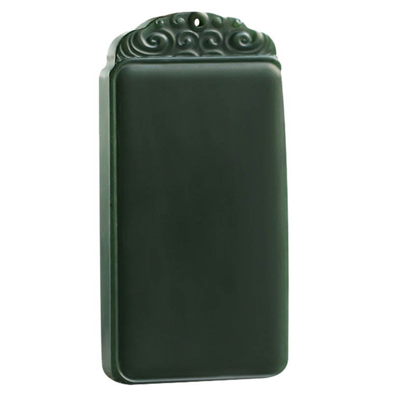 和田玉青玉塔青平安无事牌玉吊坠男女款挂件玉佩