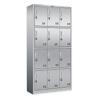 [一鹏]更衣柜304不锈钢十二门员工储物柜鞋柜碗柜带锁浴室存包柜
