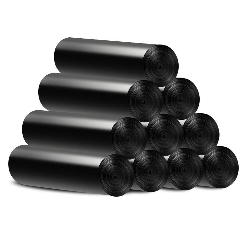 利临 可降解黑色分类垃圾袋单卷装 加厚型干湿两用家用一次性批发中大号垃圾分类袋20只 45*55CM