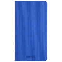 齐心(COMIX) C5806 48K 98张 蓝色 皮面文具笔记本子/记事本/会议记录本/日记本