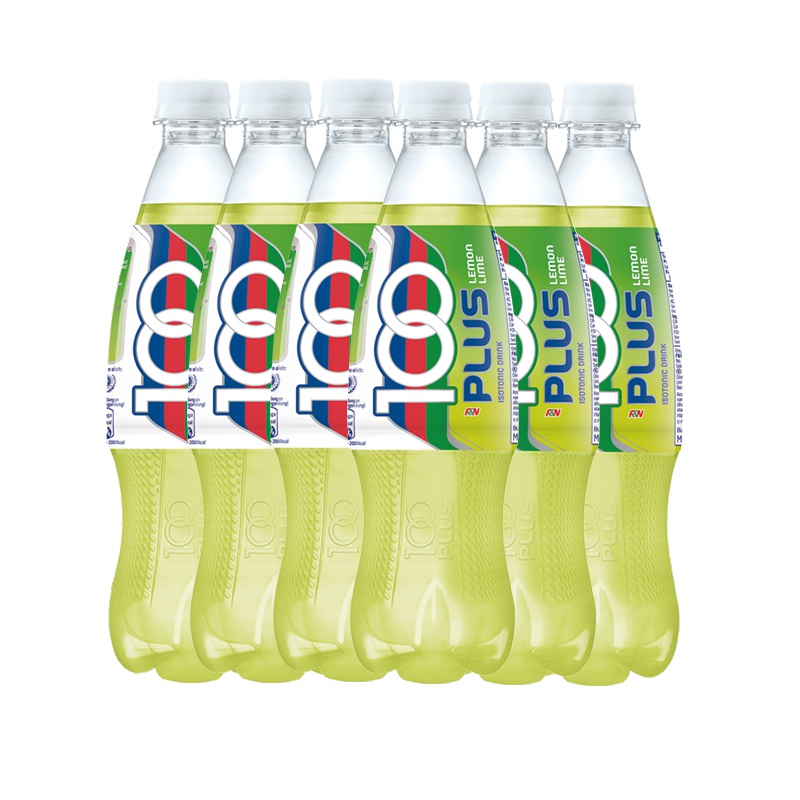 马来西亚进口运动饮料冲劲(100PLUS)柠檬味功能饮料500ml*6瓶