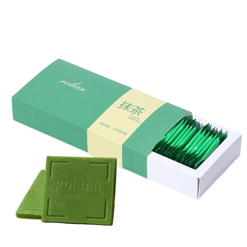 如恋 抹茶味巧克力130g盒装 送女友 纯可可脂 生日礼物 网红零食 礼盒装 非代可可脂 黑巧克力