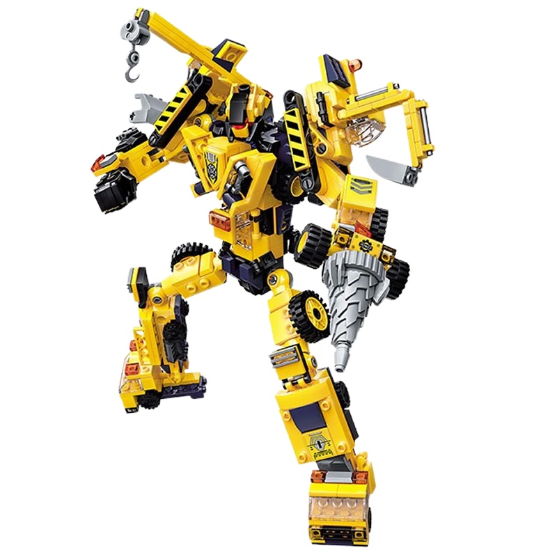 变形金刚工程机甲拼装积木(单位:个)