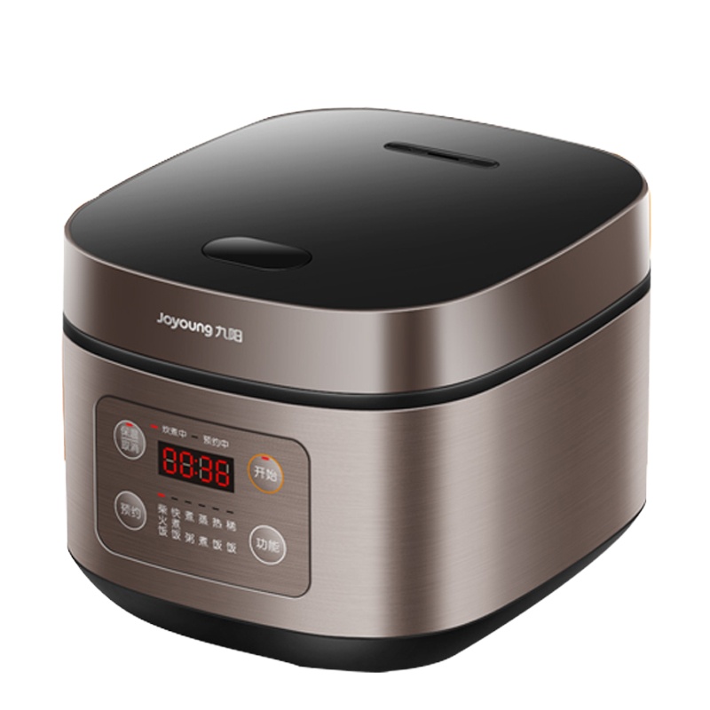 九阳(Joyoung)电饭煲F-40FZ820 金属机身 24小时预约功能 不粘内胆一键快煮 底盘加热4L电饭锅