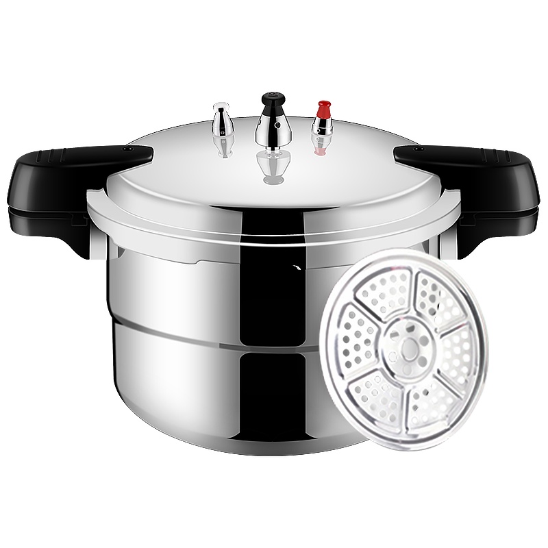 双喜高压锅11.5L 28cm带蒸格家用大号燃气明火专用加厚防爆压力锅7-12人 囍DOUBLE HAPPINESS