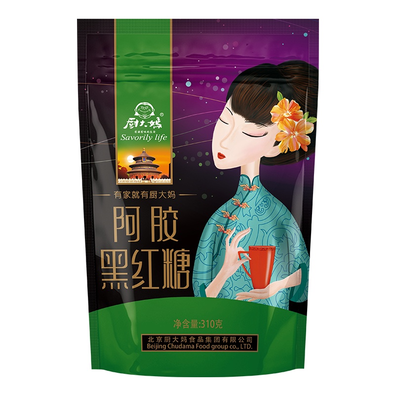 厨大妈阿胶黑红糖310g