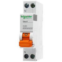 施耐德电气(Schneider Electric)家用空开E9系列1P+N 双进双出 DPN20A 空气开关