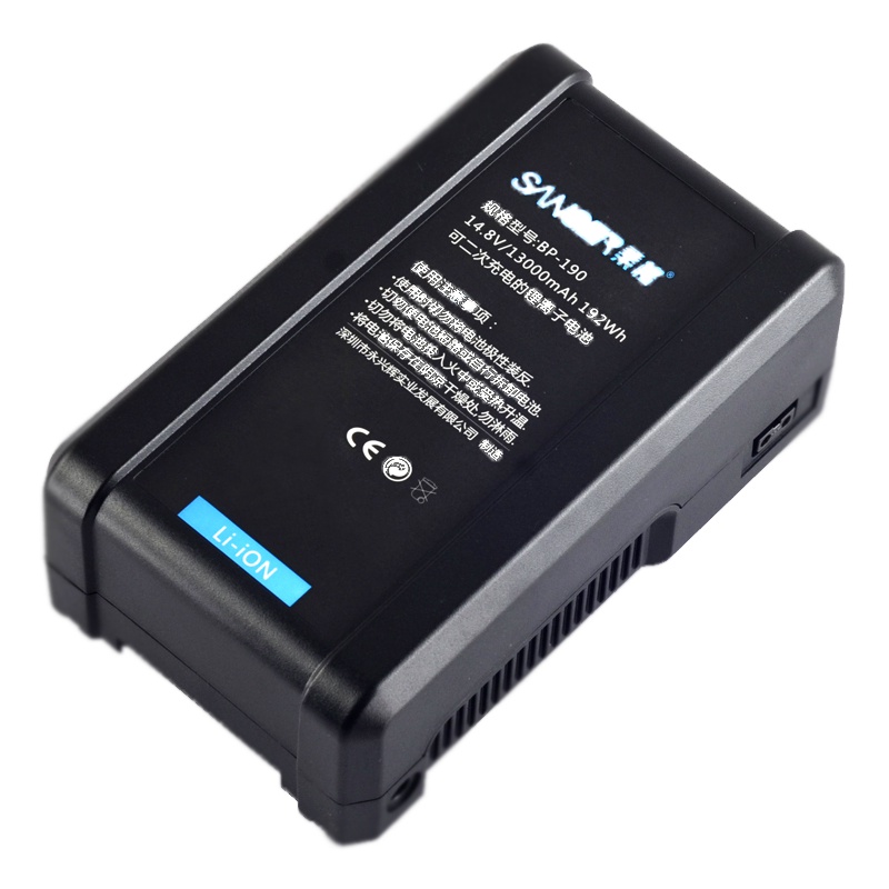 桑格BP-190索尼HDW-800P PDW-850V型卡口广播级电池专业摄像机铁头BMCC监视器LED影视灯锂电池