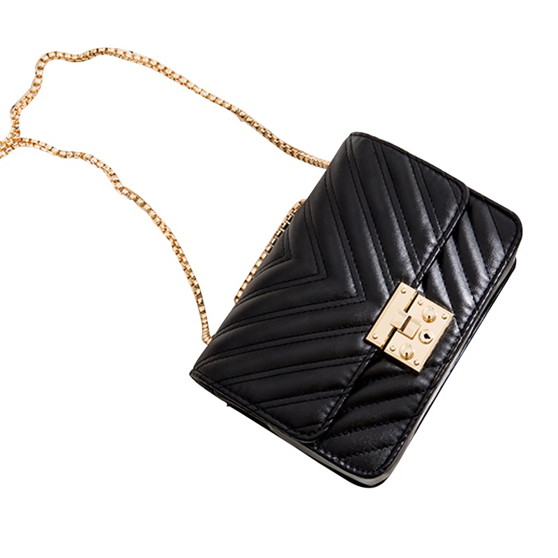 韩版时尚小包菱格包小香风链条斜跨女包迷你包