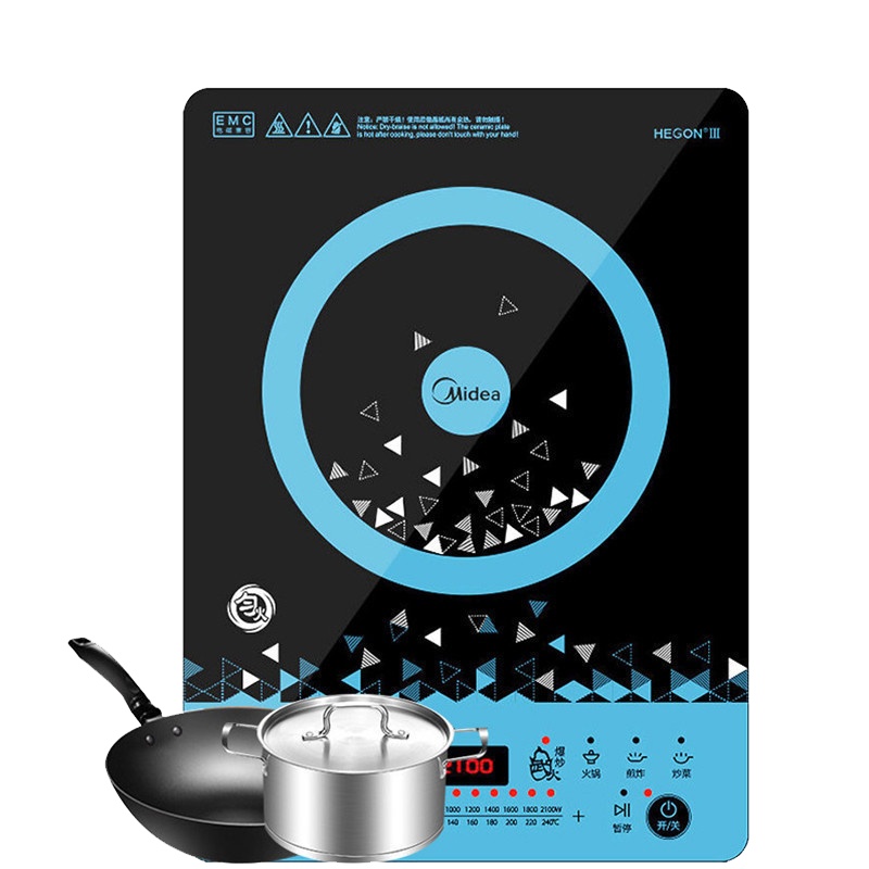 美的C21-WT2112T电磁炉超薄匀火 大线圈盘 汉森亚光微晶面板 触控式8档可调 其他