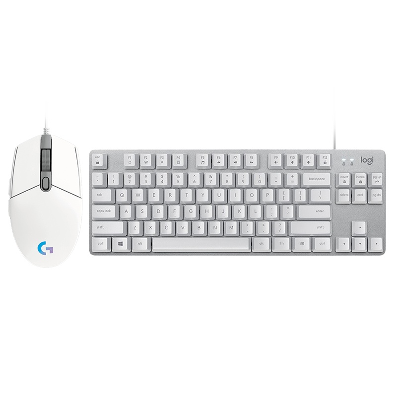 罗技(Logitech) K835青轴-白色+G102白色键鼠套装