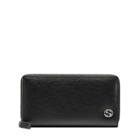 GUCCI/古驰 男士全拉链式皮革皮质钱包408801
