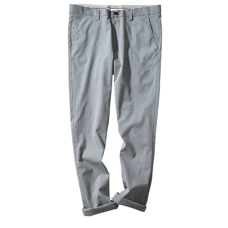 千纸鹤男士弹力天丝休闲裤男2019新款韩版修身潮流长裤子男70123