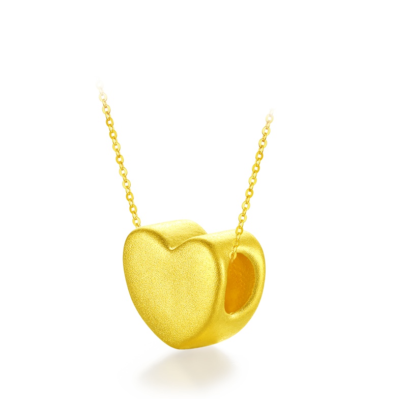 壹仟俩金吊坠可爱星星/爱心表白礼品情侣互送小宝宝定价金饰品