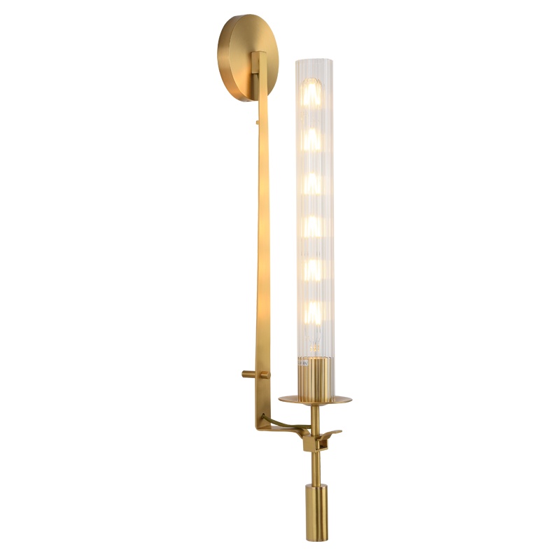 百轩 全铜壁灯背景墙壁灯客厅镜前灯床头灯美式后现代卧室房间卫生间楼梯阳台新中式北欧过道现代简约壁灯B6041