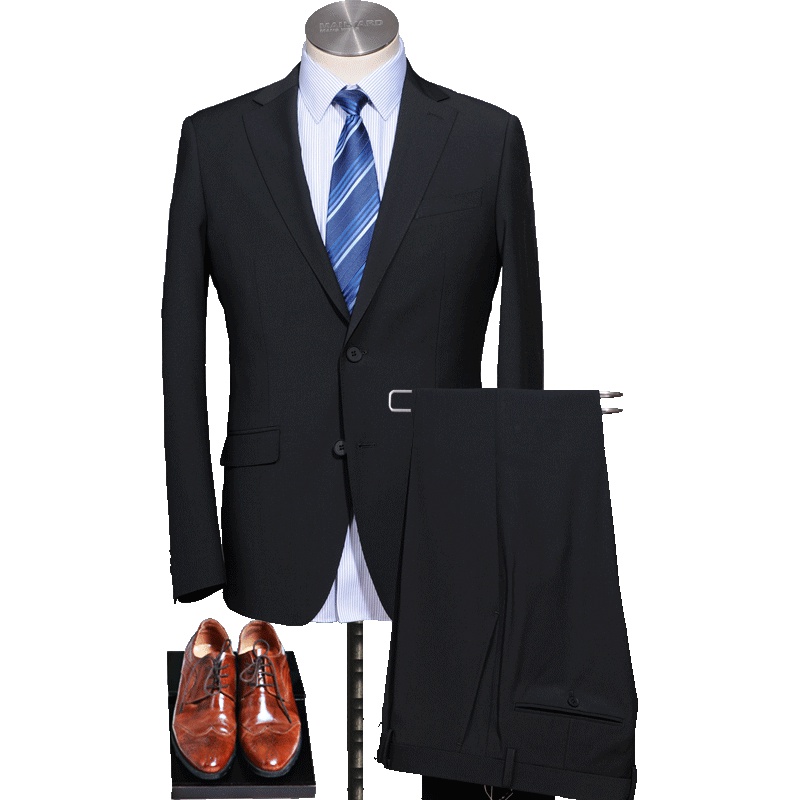 美尔雅(MAILYARD)西服套装 羊毛商务修身男士职业西装 工作服 388Y