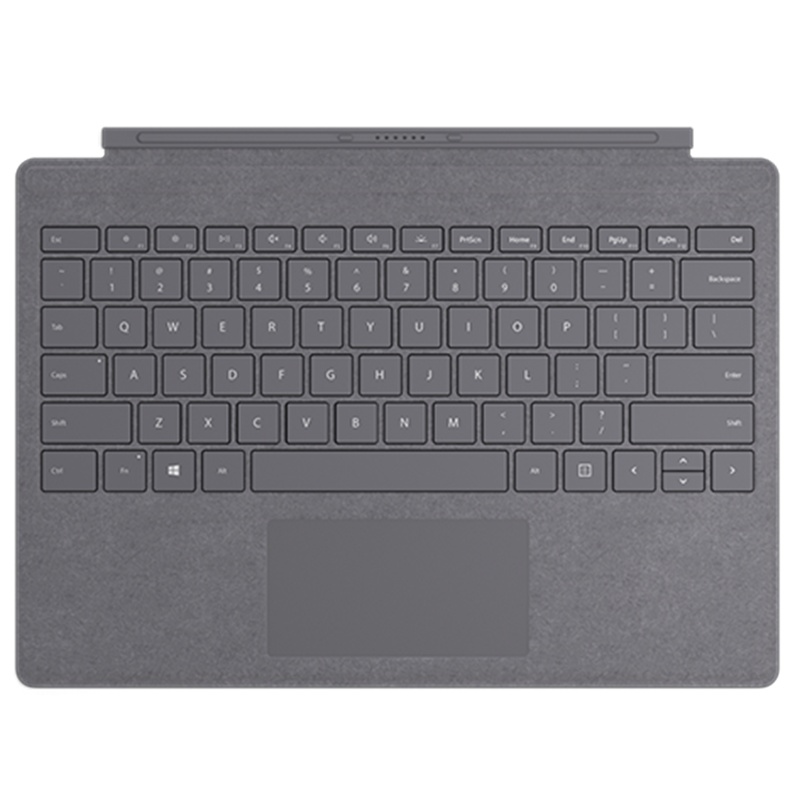微软(Microsoft)Surface Pro7 特制版专业键盘盖 灰色(亮铂金)Pro6 Pro5 Pro4 Pro