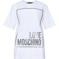 LOVE MOSCHINO 女士棉质圆领短袖T恤 W4F87 31 M3876