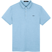 千纸鹤男装纯色短袖Polo衫2020春夏商务休闲冰丝翻领T恤25248