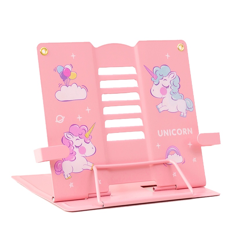 桌上看书固定课本放书神器近视读书架放书的架子书本支架简易书夹放书器书靠书立儿童阅读架防小学生用翻书|白色3288