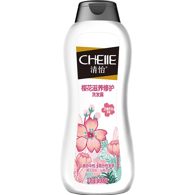 清怡樱花滋养修护洗发露400g
