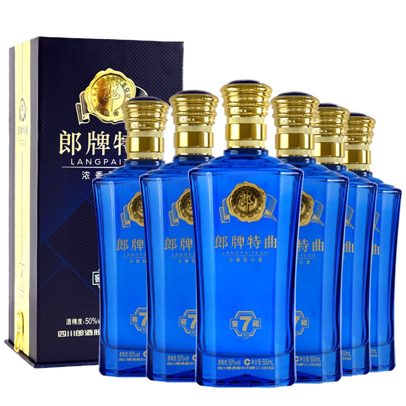 [郎酒旗舰店]郎酒 郎牌特曲窖藏7号50度浓香型白酒 500ml*6 整箱装