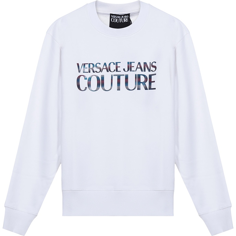 范思哲 VERSACE JEANS COUTURE 男士 棉质圆领长袖卫衣运动衫B7GWA7GE 30438