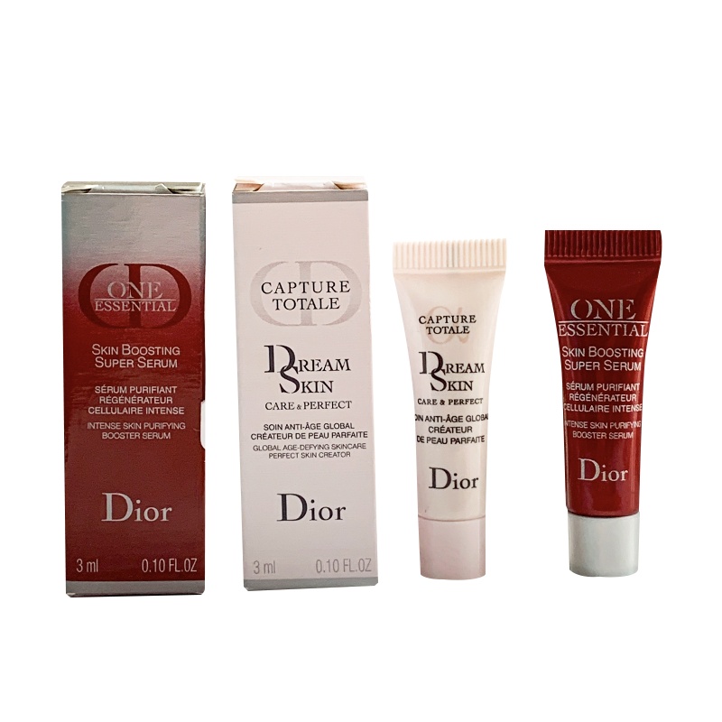 迪奥Dior梦幻美肌美肤2件套装 密集修护精华3ml 梦幻美肌柔润精粹乳3ml