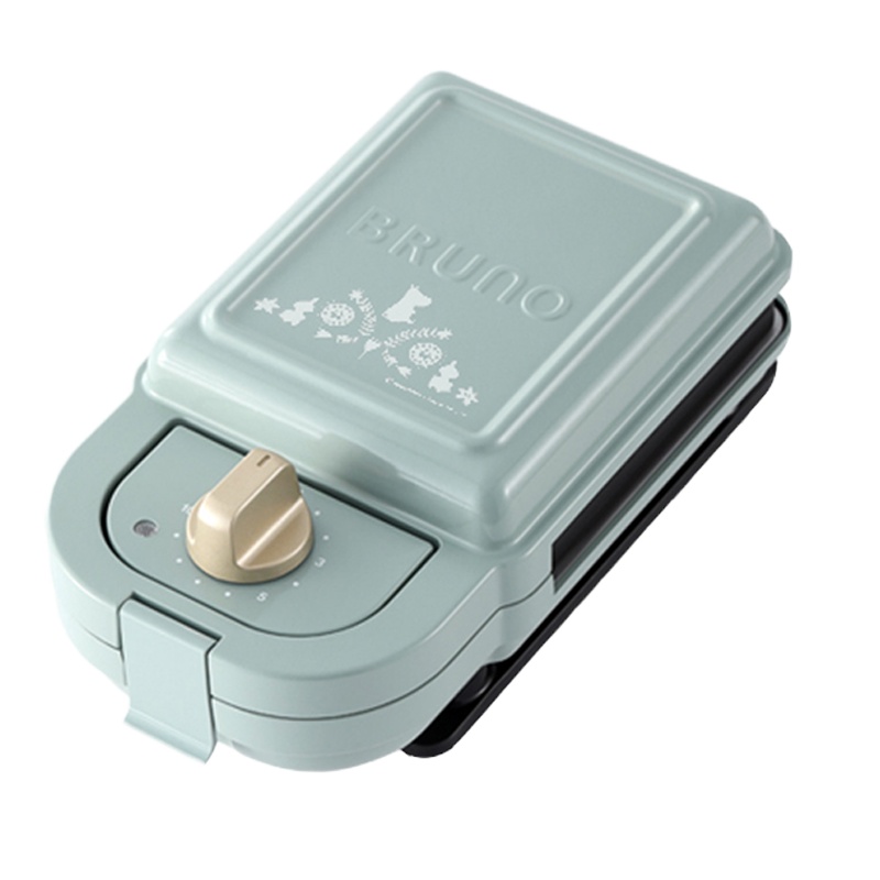 日本bruno轻食机早餐机家用多功能三明治烤面包机 蓝色姆明mini标配款